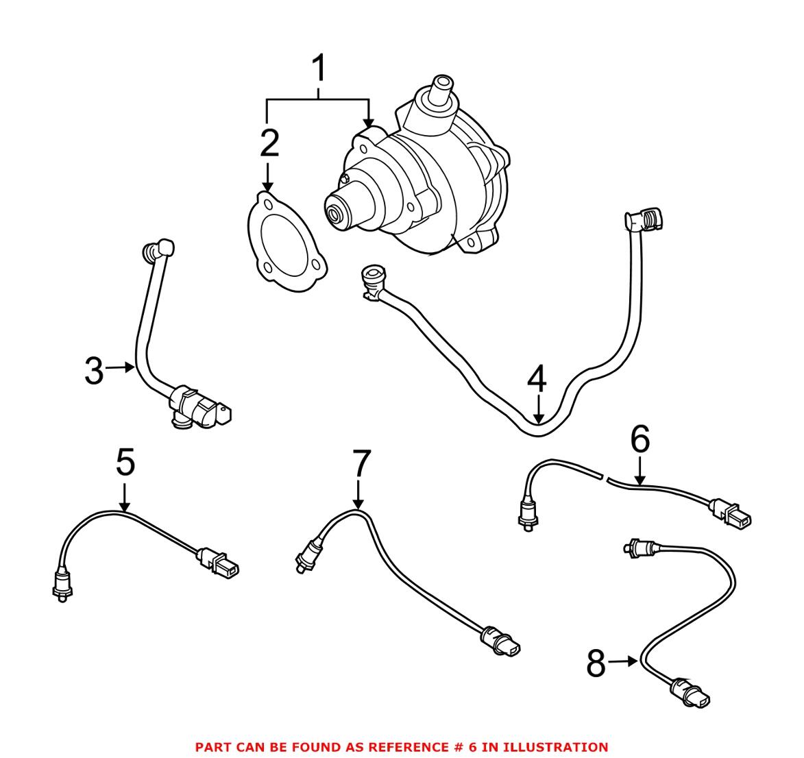 BMW Oxygen Sensor - Front (Cyl 4-6) 11787558081